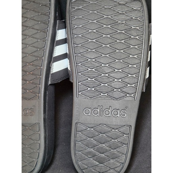 Adidas Adilette Shower Slides Mens 8‎ Black White Athletic Sandals JS4313 main image 5